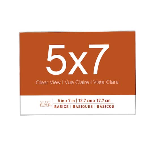 24 Pack: Acrylic Horizontal Bent 5" x 7" Frame, Basics by Studio Décor®